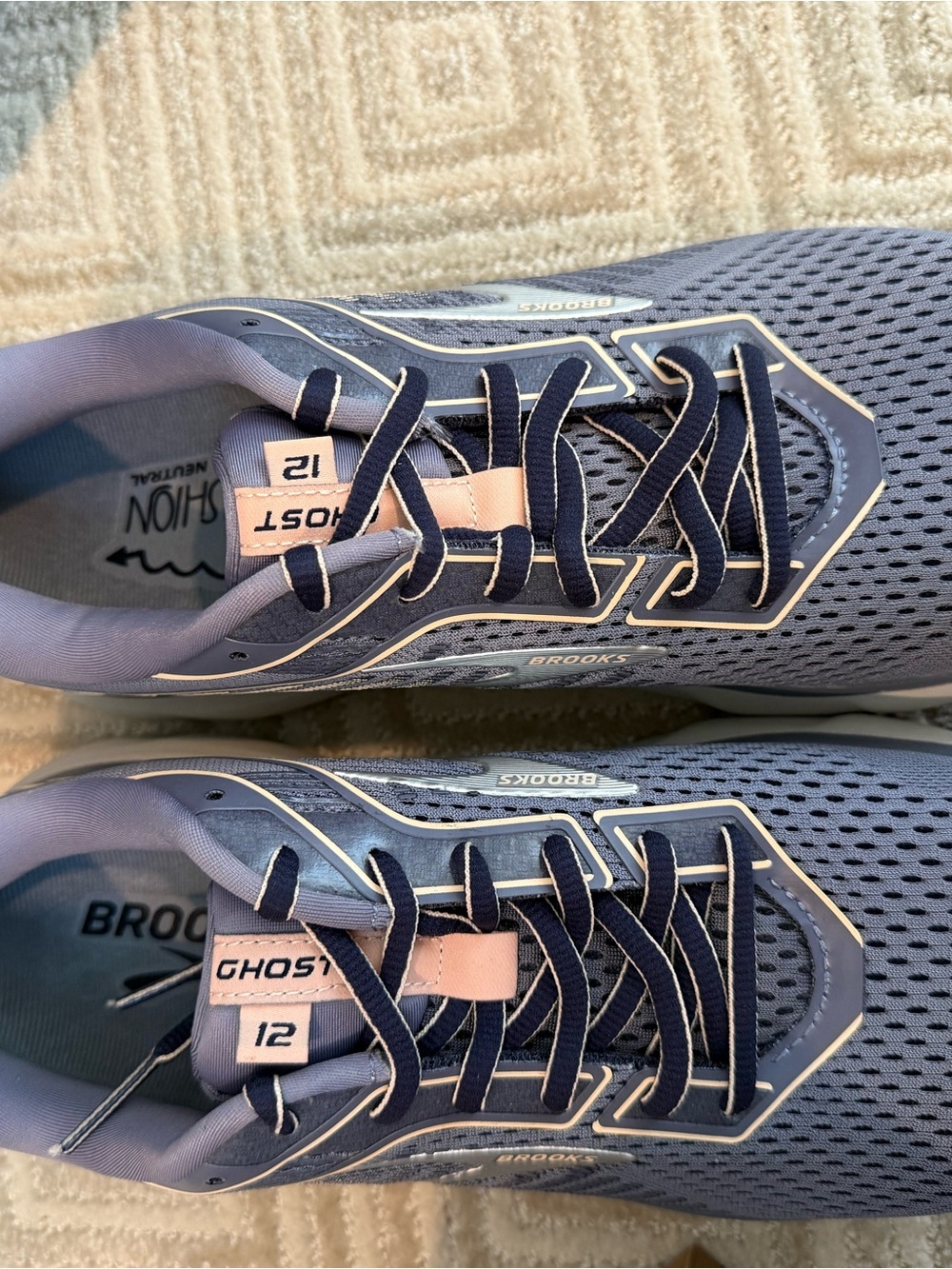 NWT! Brooks Women’s Ghost 12 Running Shoes - Blue with Pink Accents